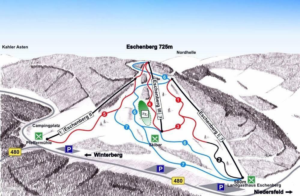 Gemuetlicher Ferienwohnung In Niedersfeld Bei Winterberg, Kostenloses Wlan Экстерьер фото